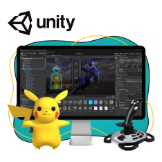 Мир игр на Unity 2D на популярном движке + AI-помощники - КИБЕРшкола программирования для детей, компьютерные курсы для школьников, начинающих и подростков - KIBERone г. Дзержинский
