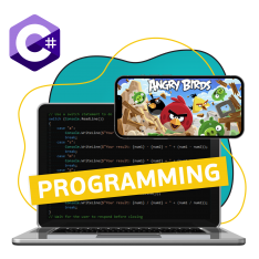 Программирование на C#. Удивительный мир 2D-игр - КИБЕРшкола программирования для детей, компьютерные курсы для школьников, начинающих и подростков - KIBERone г. Дзержинский