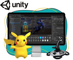 Мир игр на Unity 2D - КИБЕРшкола программирования для детей, компьютерные курсы для школьников, начинающих и подростков - KIBERone г. Дзержинский