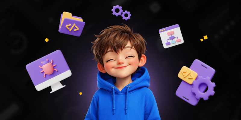 Идеальный сайт с нуля: код, дизайн и AI-помощник - КИБЕРшкола программирования для детей, компьютерные курсы для школьников, начинающих и подростков - KIBERone г. Дзержинский